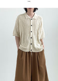 Curie Cable Half Cardigan
