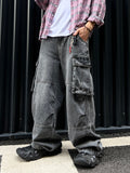 Hype Salt Washed Cargo Denim