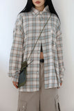 Over Check Vacation Shirt