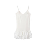 TRIPLE FRILL SLEEVELESS