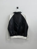 Blended Collar Two Way Leather Jacket