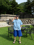 Western Linen Half Shirt
