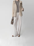 High-Waist Banding Slacks Pants