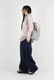 Folding line wide pants