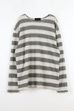 Striped Button Knit