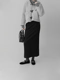 Peach Wrap Long Skirt