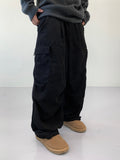 Unisex Slick Corduroy Cargo Pants