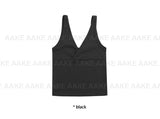 OVERLAP V-NECK SLEEVELESS