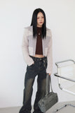 Line washed denim