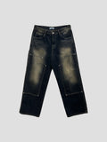 Teen Washing Lost Rivet Denim Pants