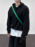 Sound Cutting Cropped Hoodie