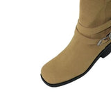 [Cowhide] DOUBLE STRAP BELT BOOTS