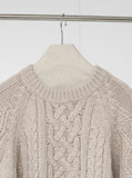 [Premium] Peanut Wool Cable Knit