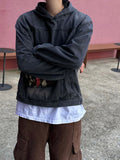 Elder Washed Denim Hood Anorak