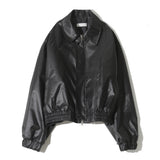 Glossy Crop Collar Jacket