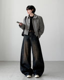 Coil Dark Blue Wide Denim