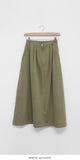 Lovey pin tuck cotton banding long skirt FW ver