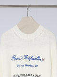 Lauren Lettering Embroidery Knit