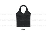 SHIRRING HALTER TOP