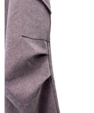 Purple Dying Curved Cargo Pants