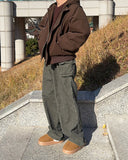 May Cargo Wide Corduroy Pants