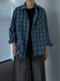 Linen Check Texture Shirt