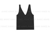 OVERLAP V-NECK SLEEVELESS