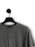 Minimal Round Neck Half Cardigan