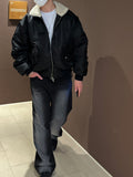 Highlight Washed Wide Black Denim