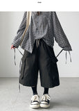 Drop Strap Bermuda Pants