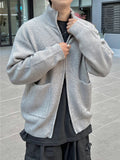 Cashlike full knit zip-up