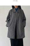 Flared Raglan Wool Half-Coat