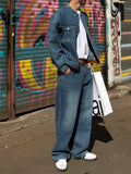Vintage Non Collar Denim Jacket