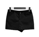 Striped skirt shorts