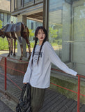 Michigan printed loose fit long sleeve