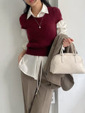 Peach String Loose Fit Shirt