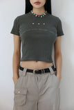 Rivet Pigment Crop Tee