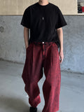 Crazy Dying Red Denim