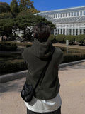 Borden Corduroy Hooded Short Coat