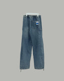 Snap Button Denim Pants