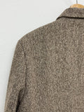 Tweed Wool 3 Button Overfit Jacket
