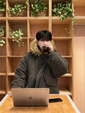 Alpaca Dumbled Winter Bomber Jacket