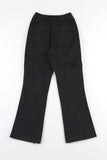 Zipper pocket wide pants