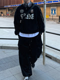 Velvet Track Line Cargo Pants