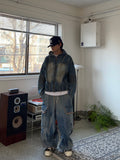 Wave Washed Balloon Cargo Denim