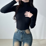 Turtleneck Collar Long Sleeve