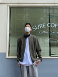 Two-way Mix Knit Zip-up