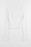 Baby deep neck crop tee