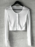 Silket See-Through Snap Cardigan