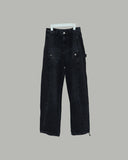 Snap Button Denim Pants